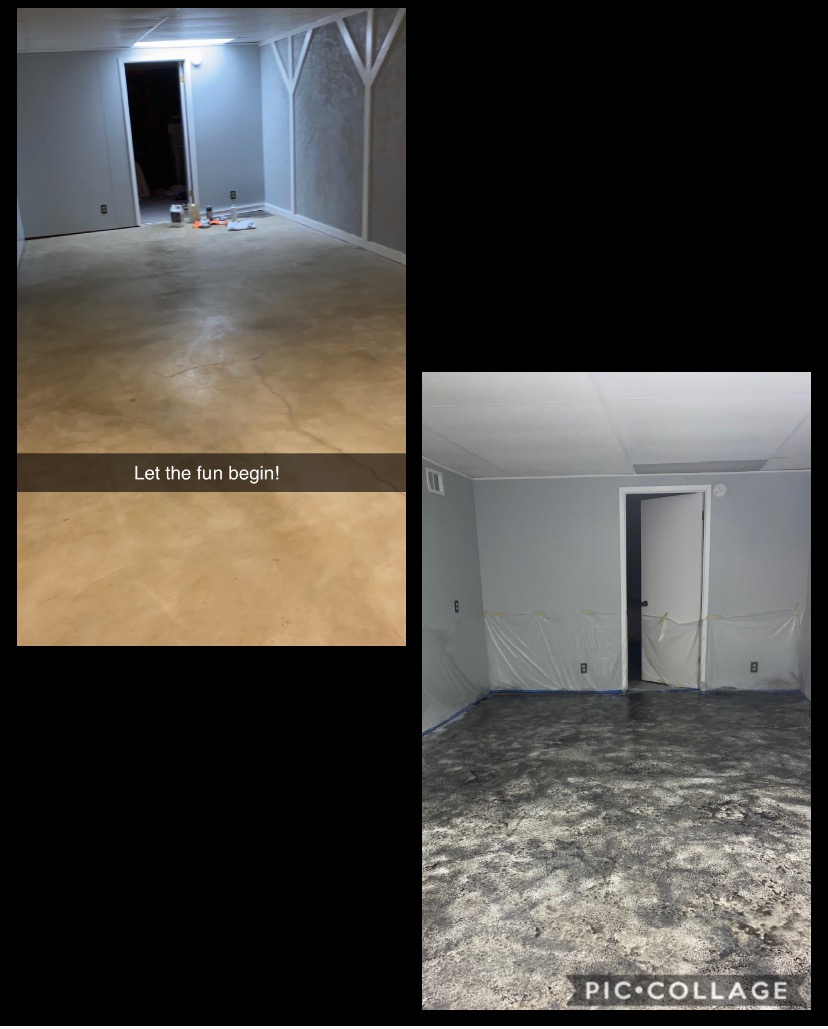 Concrete Stain Concentrate Just Add Water, User & Eco-Friendly Semi-Transparent Professional Grade Cement Stain, Concrete Resurrection Brand (32 Ounce, Charcoal - Blue Undertones) customer photo 1