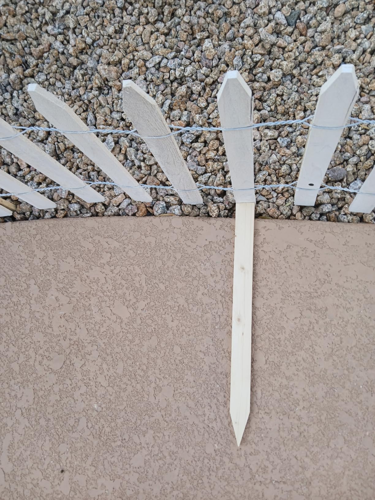 Greenes 144 in. L x 16 in. H Wood White Garden Fence customer photo 2