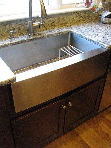 KRAUS Standart Pro 30-Inch Apron Front Farmhouse 16-Gauge Single Bowl Stainless Steel Kitchen Sink, KHF200-30 customer photo 2