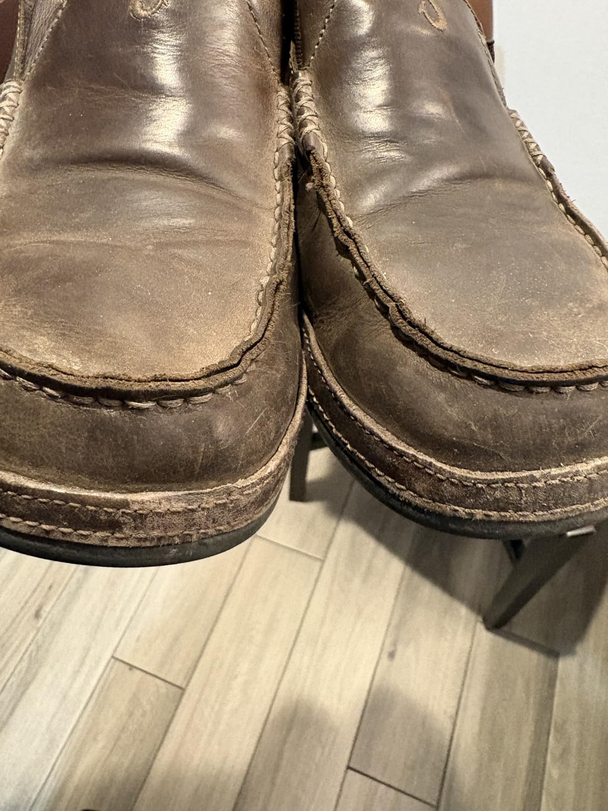 OLUKAI Moloa Men's Premium Leather Shoes, Easy Slip On & Off Design, Casual & Versatile Loafer, Drop-in Heel & Enhanced Traction customer photo 1