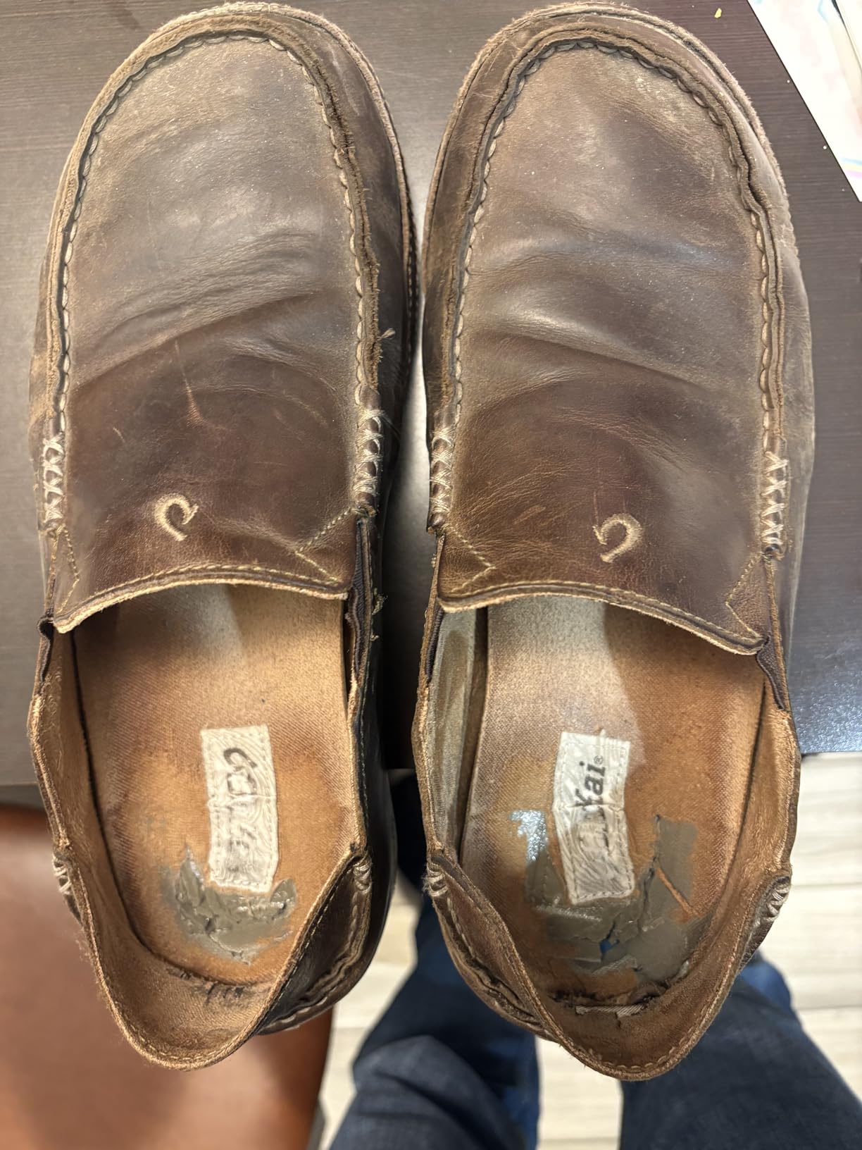 OLUKAI Moloa Men's Premium Leather Shoes, Easy Slip On & Off Design, Casual & Versatile Loafer, Drop-in Heel & Enhanced Traction customer photo 2