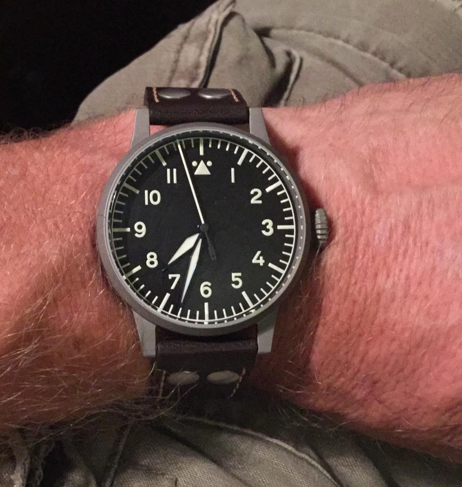 Munster Type A Dial Swiss Automatic Pilot Watch with Sapphire Crystal 861748 customer photo 1