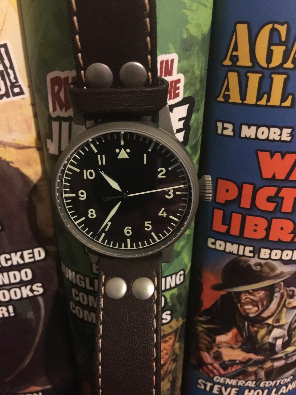 Munster Type A Dial Swiss Automatic Pilot Watch with Sapphire Crystal 861748 customer photo 2