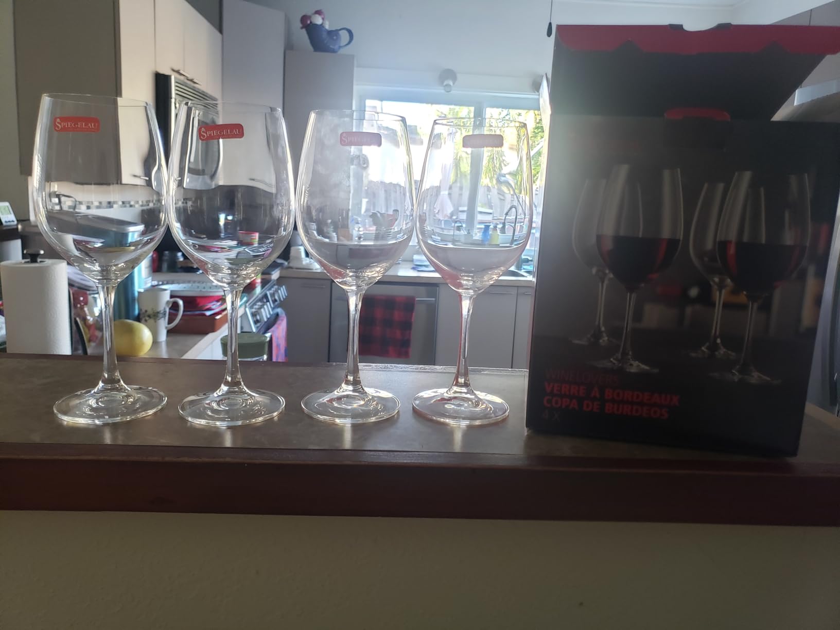 Spiegelau Wine Lovers Bordeaux Wine Glasses, Crystal Clear Drinking Glasses for Red Wines, Elegant Stemmed Glassware, 20.5 oz, Set of 4 customer photo 1
