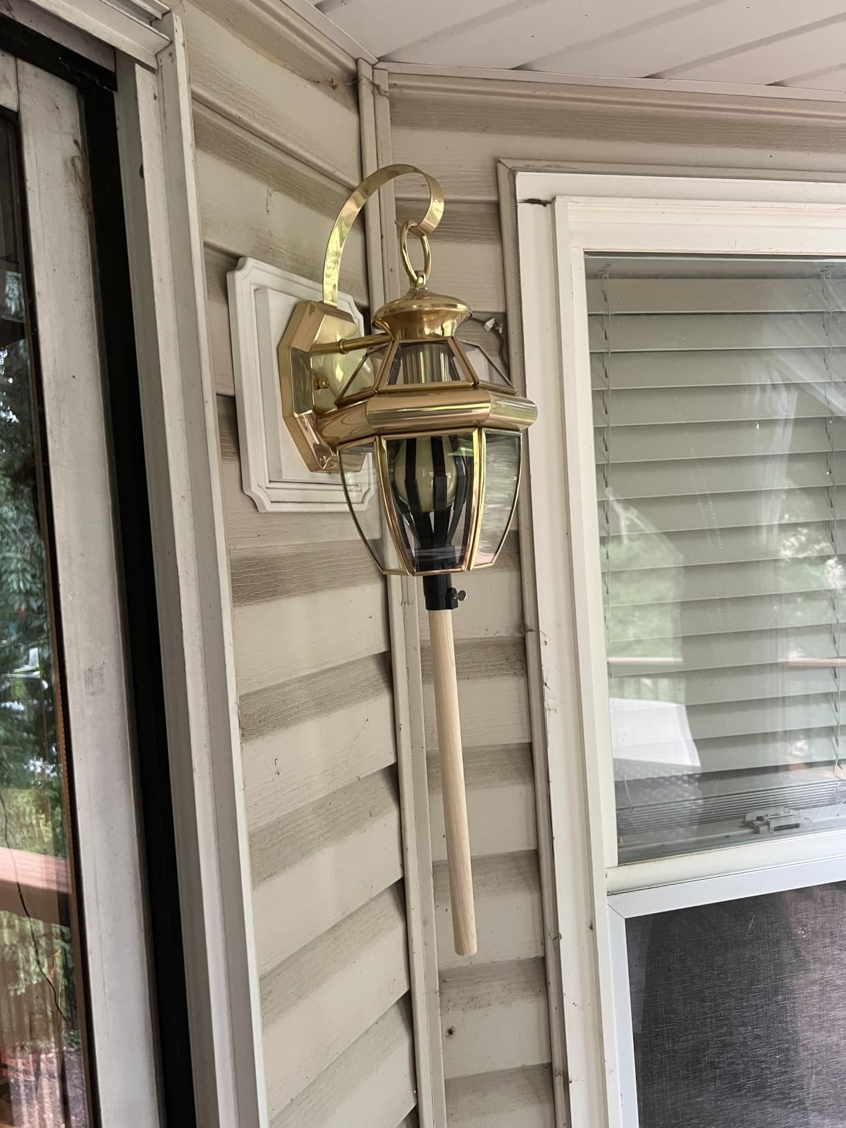 Livex Lighting 2051-91 Monterey 1 Light Outdoor Brushed Nickel Finish Solid Brass Wall Lantern with Clear Beveled Glass customer photo 1