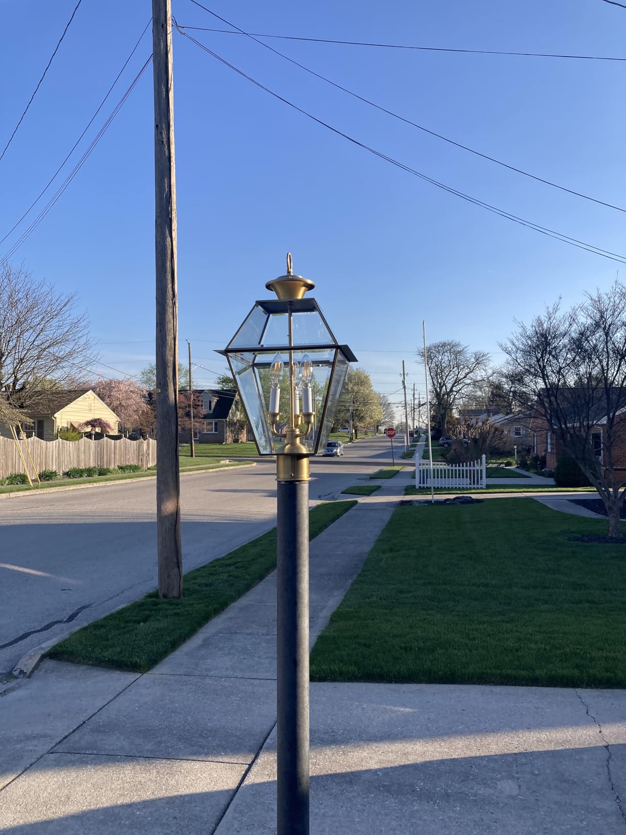 Livex Lighting 2384-07 Westover 3-Light Outdoor Post Lantern, Bronze | Dimensions: 21.50x12.00x12.00 customer photo 1