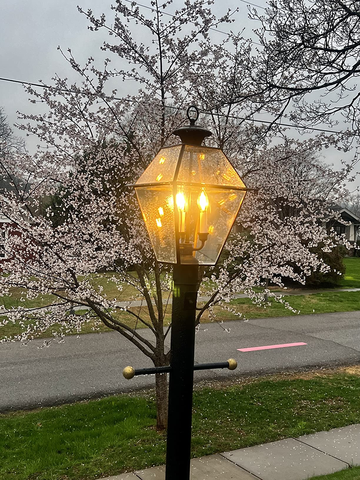 Livex Lighting 2384-07 Westover 3-Light Outdoor Post Lantern, Bronze | Dimensions: 21.50x12.00x12.00 customer photo 2