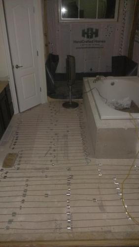 20 Sqft Electric Radiant Floor Heating Cable Kit - 120V Heated Tile Floor System with UWG5 Programmable Thermostat, Sensor, Installation Monitor & 25 Year Warranty, Made in the USA customer photo 1