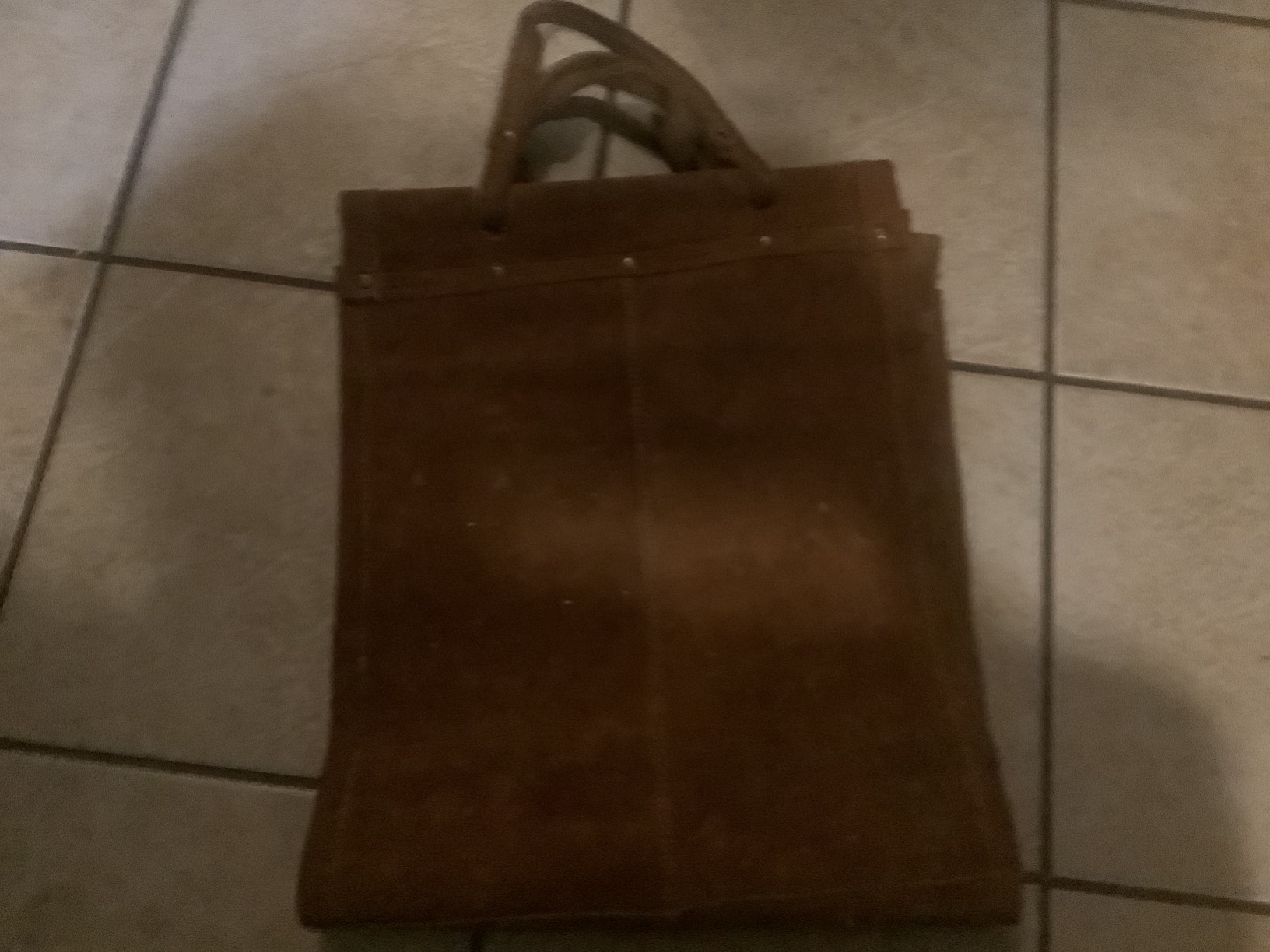 Panacea 15255 Leather Log Tote, 39-Inch by 14-Inch customer photo 1