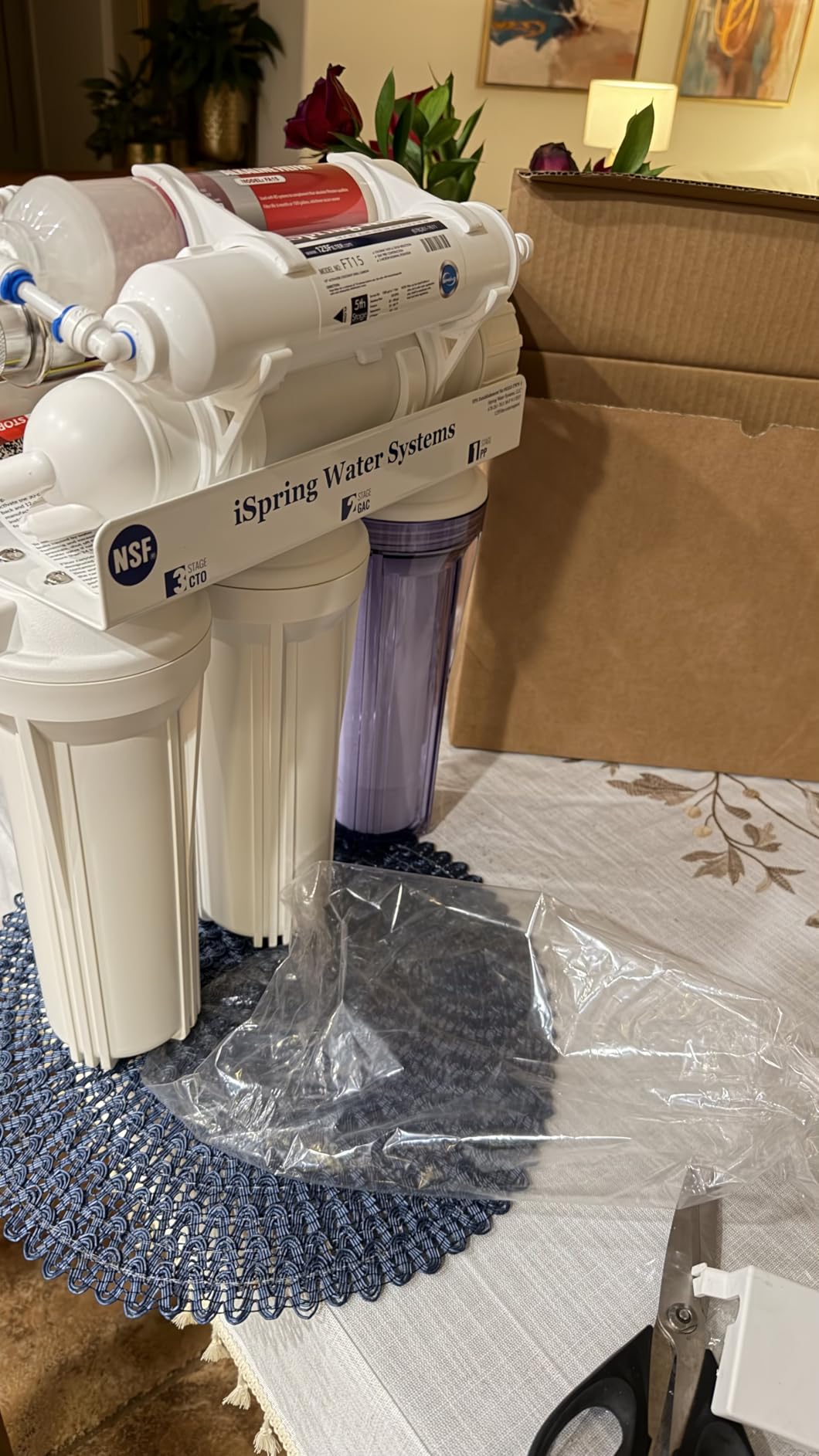 iSpring RCC7AK-UVBN, NSF Certified, 7-Stage Under Sink Reverse Osmosis Water Filtration System with Alkaline Remineralization and UV Filter, Patented Top-Mounted Faucet Design for Easy Installation customer photo 1