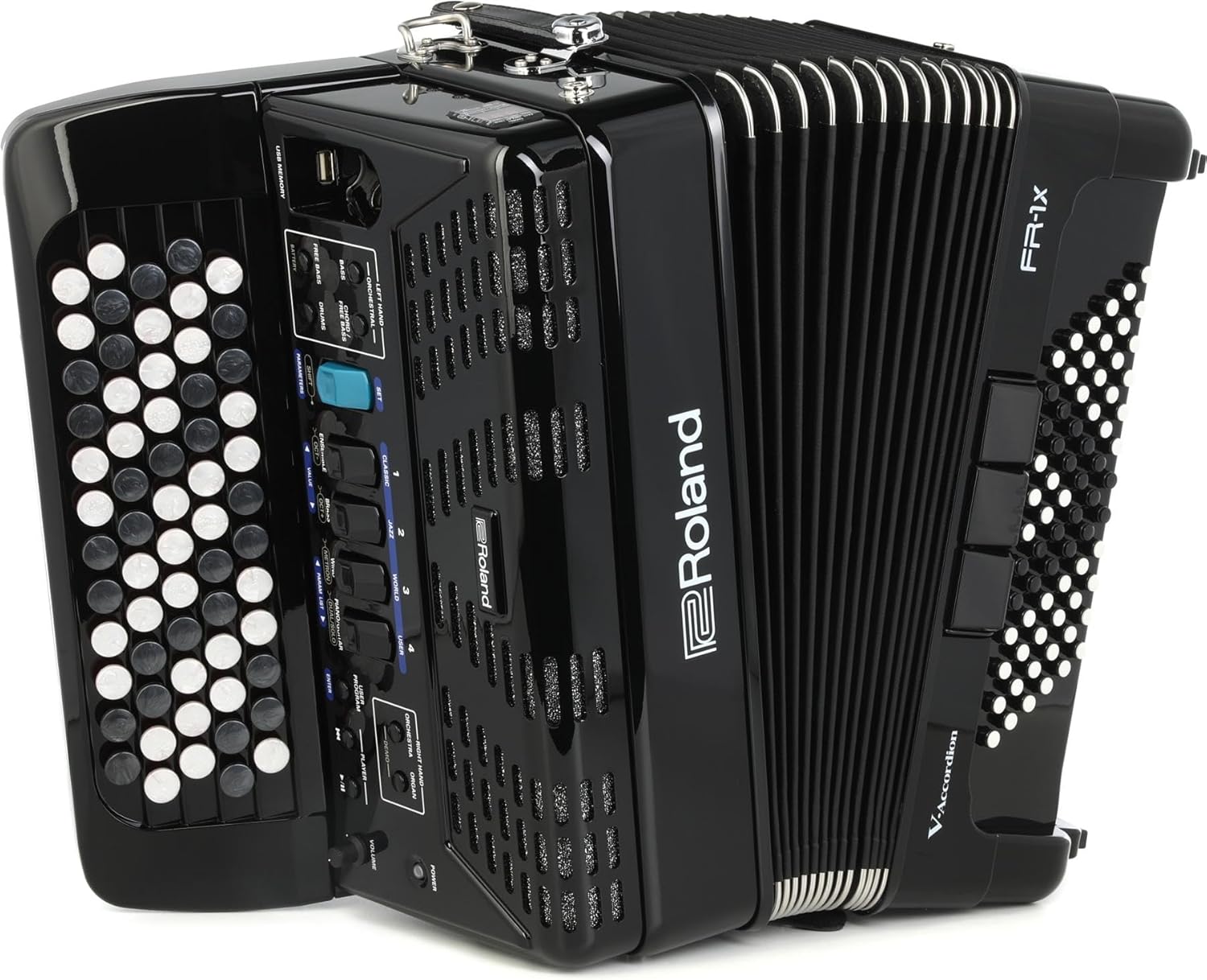 Roland FR-1XB Premium V-Accordion Lite with 62 Buttons and Speakers, Black customer photo 1