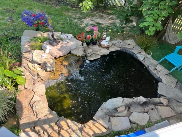 PondBuilder Crystal 4000 GPH Pond Kit 20 x 25 Ft EPDM Liner | Custom water feature kit, 20