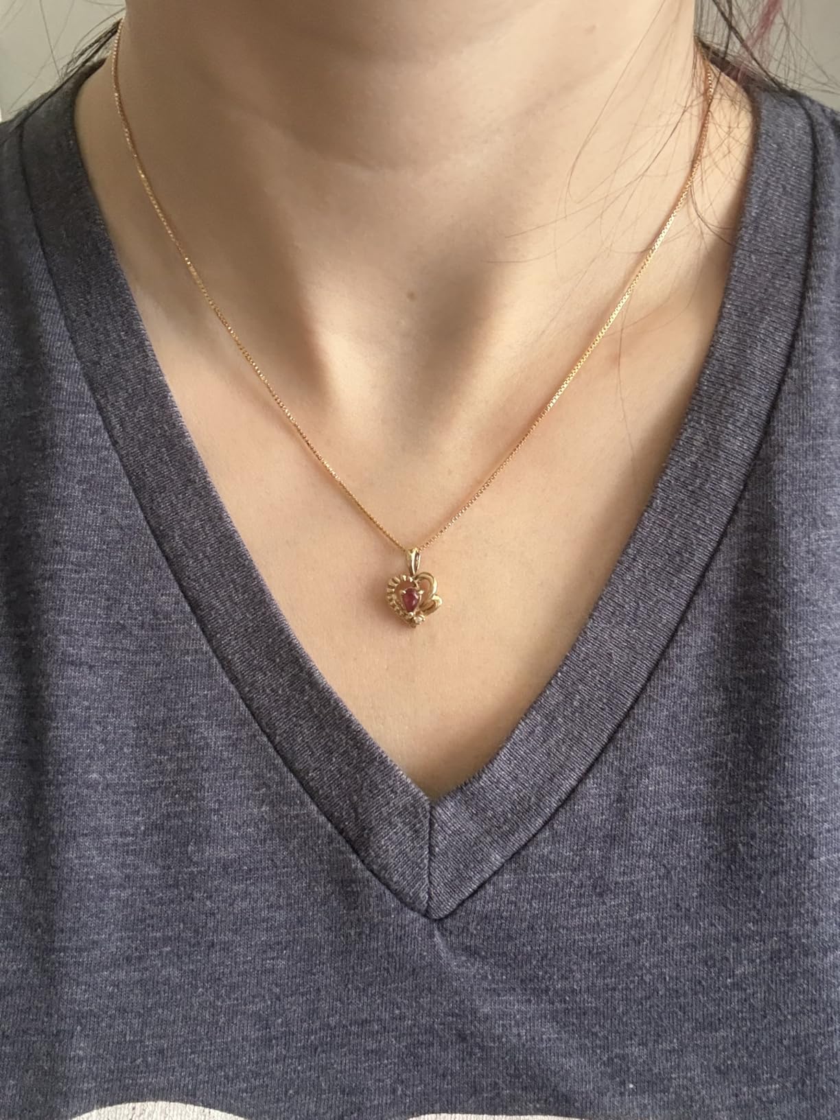 18K Gold Plated 925 Sterling Silver Box Chain Necklace for Women, 1mm Thin & Sturdy Italian Chain Necklace, Rose Gold & Silver Available, 15/16/18/20/22/24/30 Inch customer photo 1