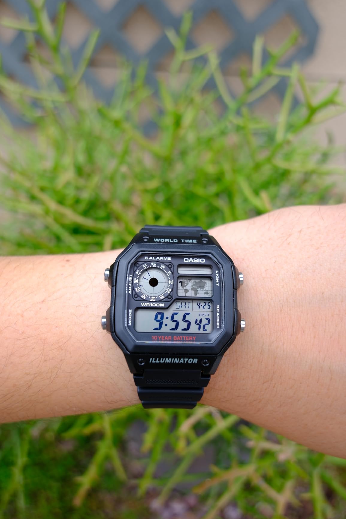 Casio AE1200WH Series Men's Digital Watch, 100M WR, Multi Alarms, World Time customer photo 1