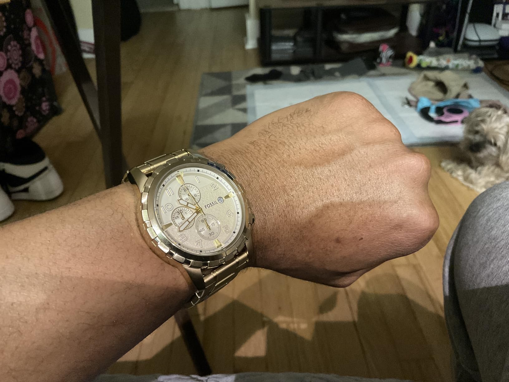 Fossil Men's Watch, Dean Quartz Stainless Steel Chronograph Watch customer photo 1