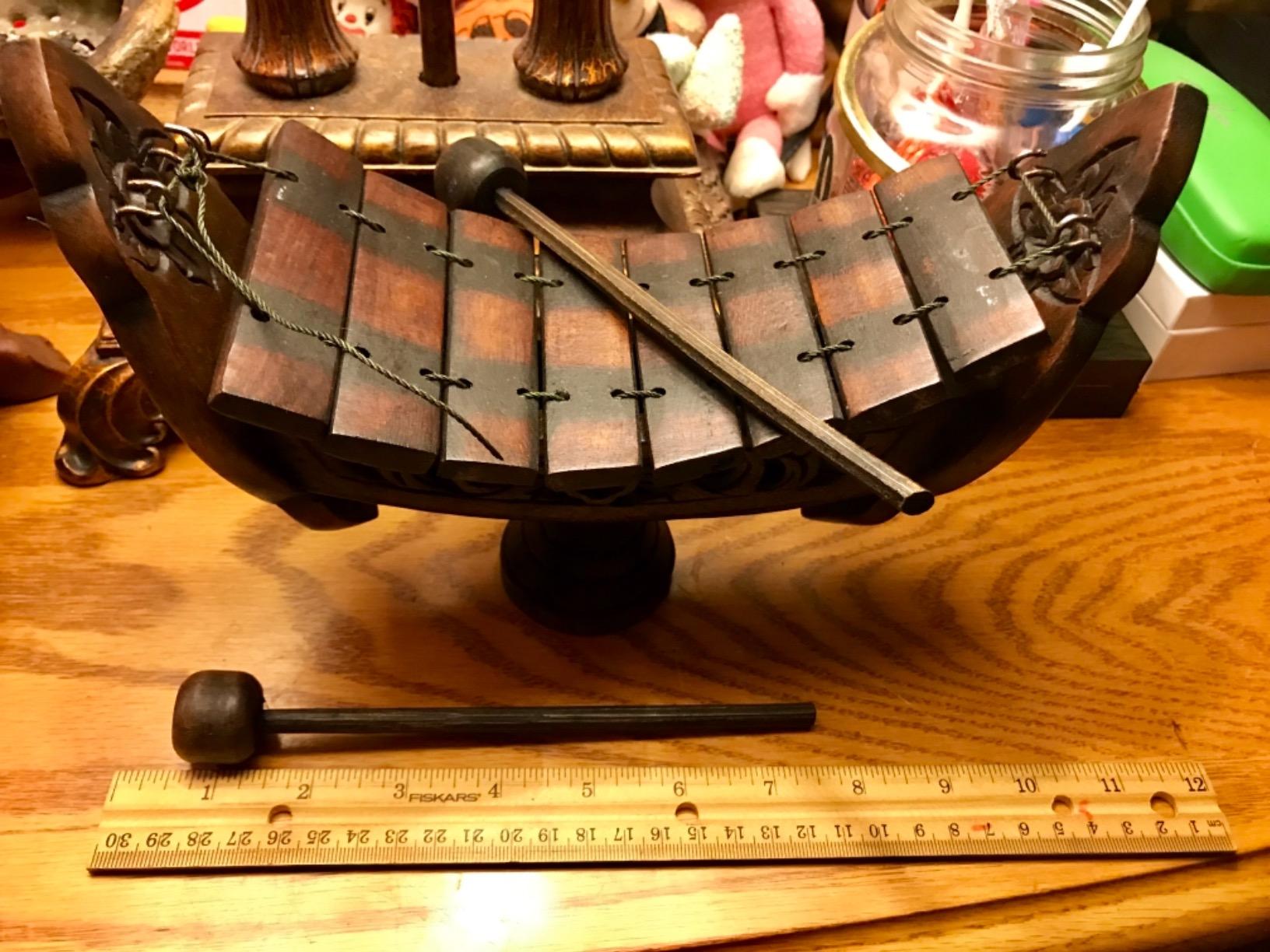 Thai Teak Wood Teak Wood040 Traditional Wooden Xylophone, 8 bar Notes customer photo 1