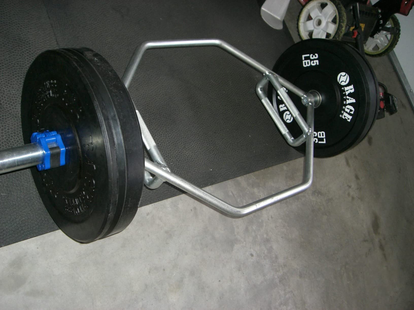 Rage Fitness Olympic Bumper Plates - Rubber-Coated Weight Plates with Steel Insert for Strength Training & Home or Commercial Gyms customer photo 2