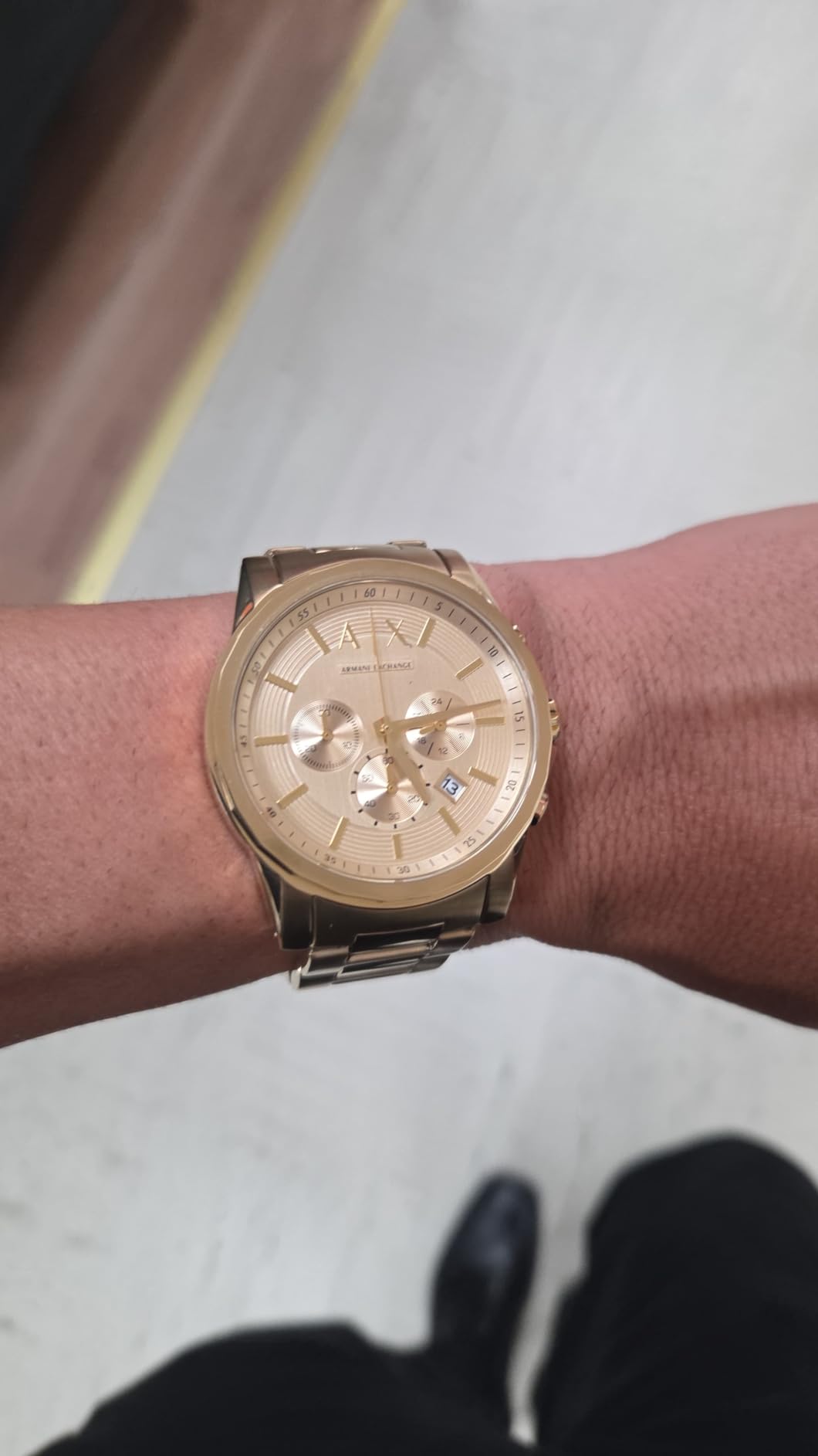 Armani Exchange A|X Stainless Steel Chronograph Watch for Men customer photo 1