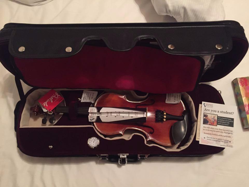 Kennedy Violins Louis Carpini G2 Violin Outfit 1/2 Size - Carrying Case and Accessories Included - Solid Maple Wood and Ebony Fittings customer photo 1