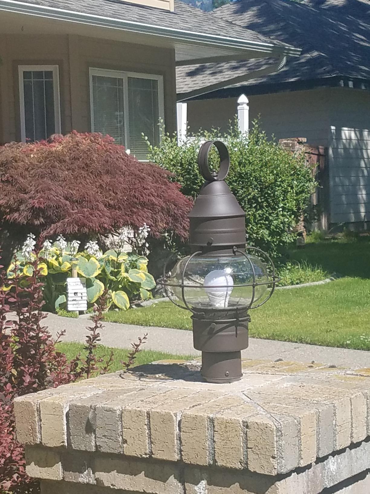 Designers Fountain Outdoor Lamp Post Light Fixture, Classic Rustic Finish, Weather Resistant, Exterior Lantern for Yard, Garden, Patio, Porch, Driveway, Walkway, Nantucket 1766-RT customer photo 1
