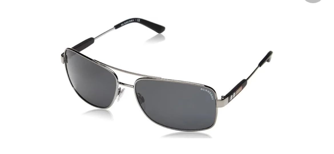 BURBERRY Sunglasses BE 3074 100387 Gunmetal Grey customer photo 2