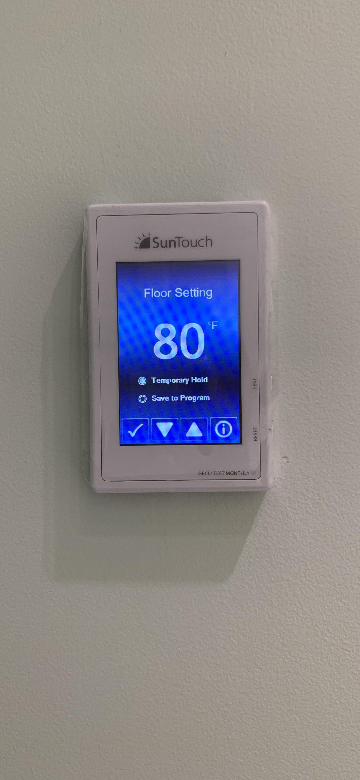 SunTouch TapeMat Electric Under Floor Heating Kit with Command Touch Programmable Thermostat 120V, Orange, 2.0' x 12.5' (25 Sq. Ft.) customer photo 1