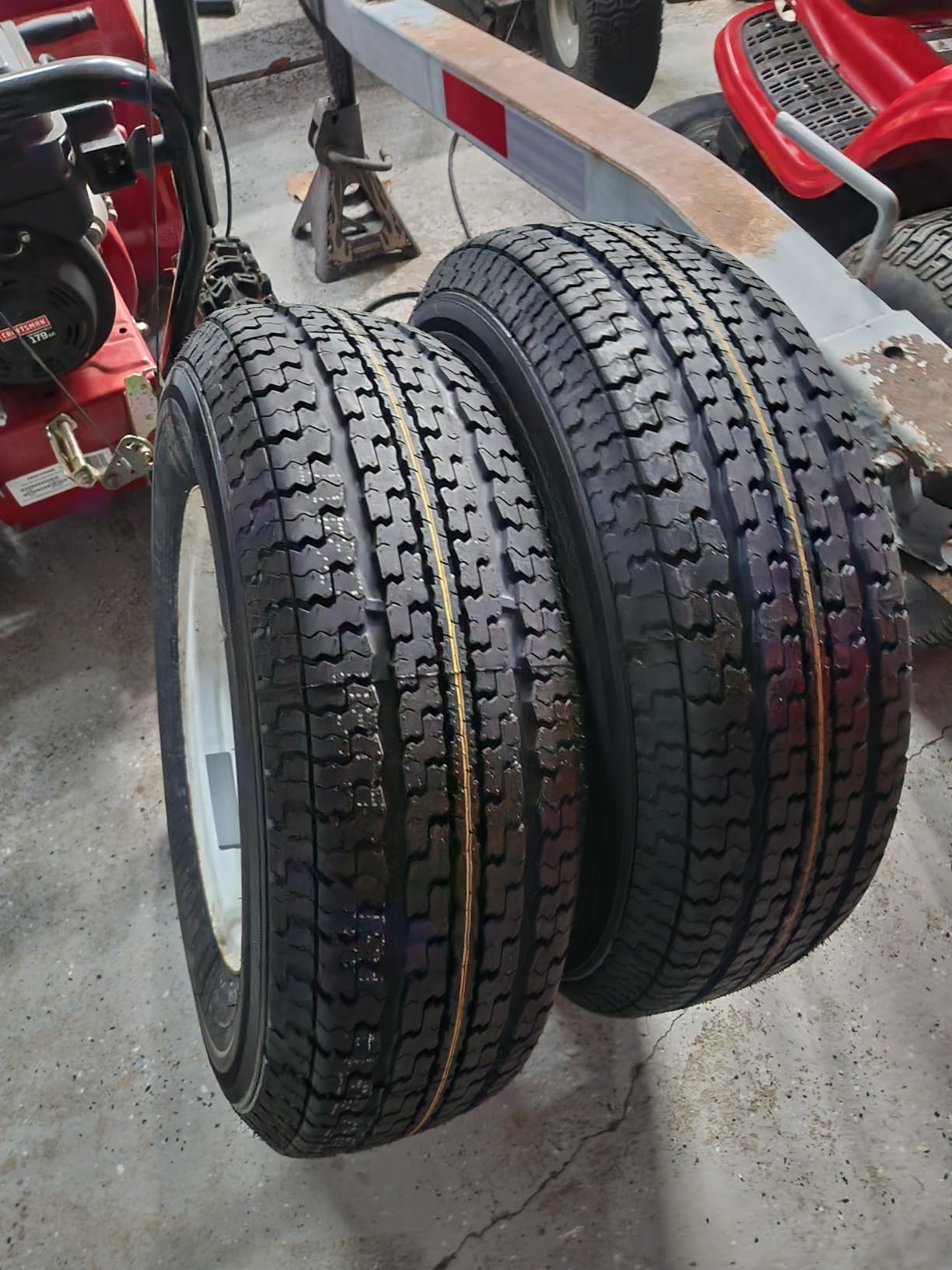 Set 2 Premium Trailer Tires ST205/75R14 8PR LR D Steel Belted Radial with Side Scuff Guard customer photo 2