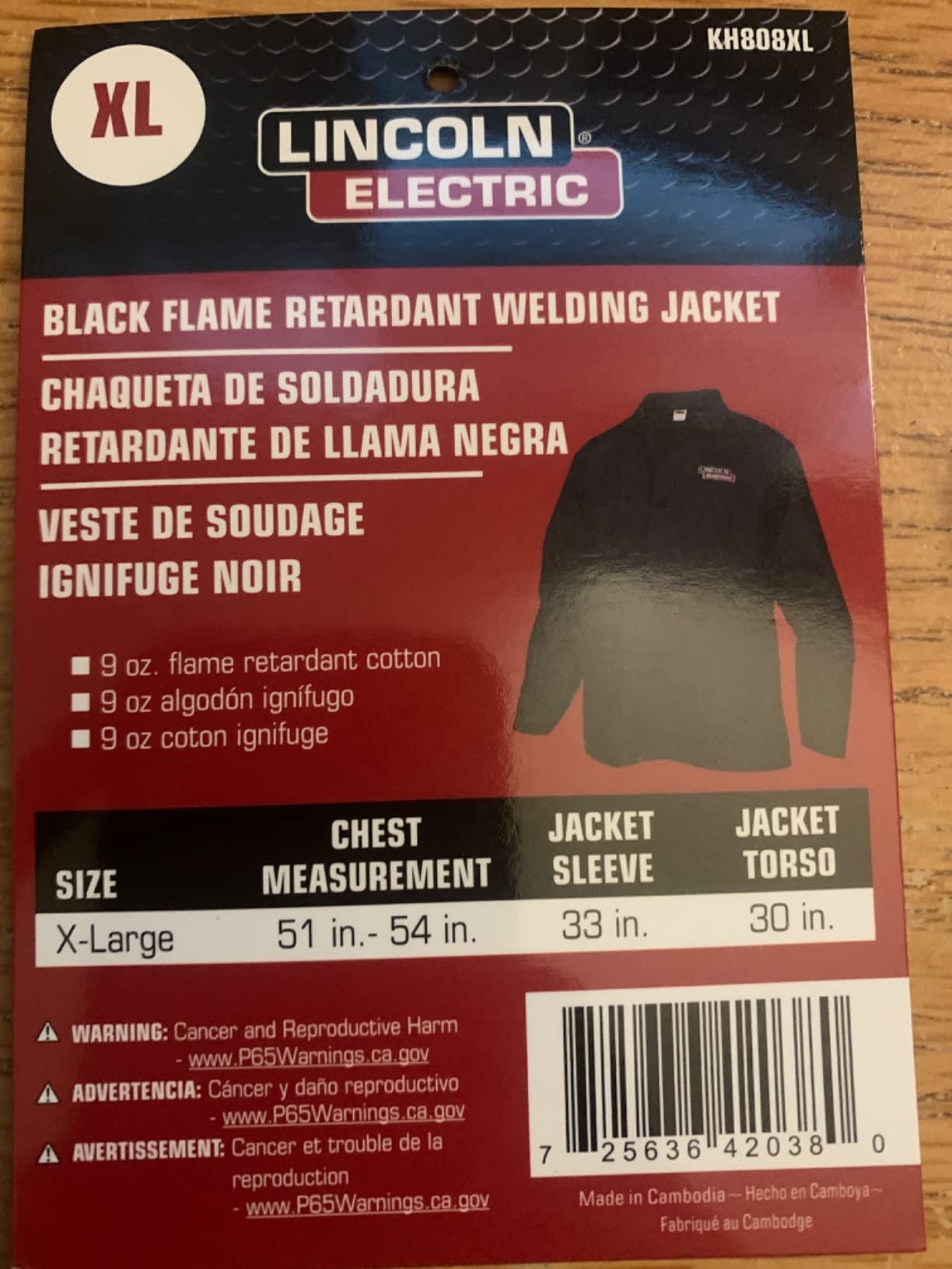 Lincoln Electric Black Flame-Resistant Cloth Welding Jacket customer photo 1