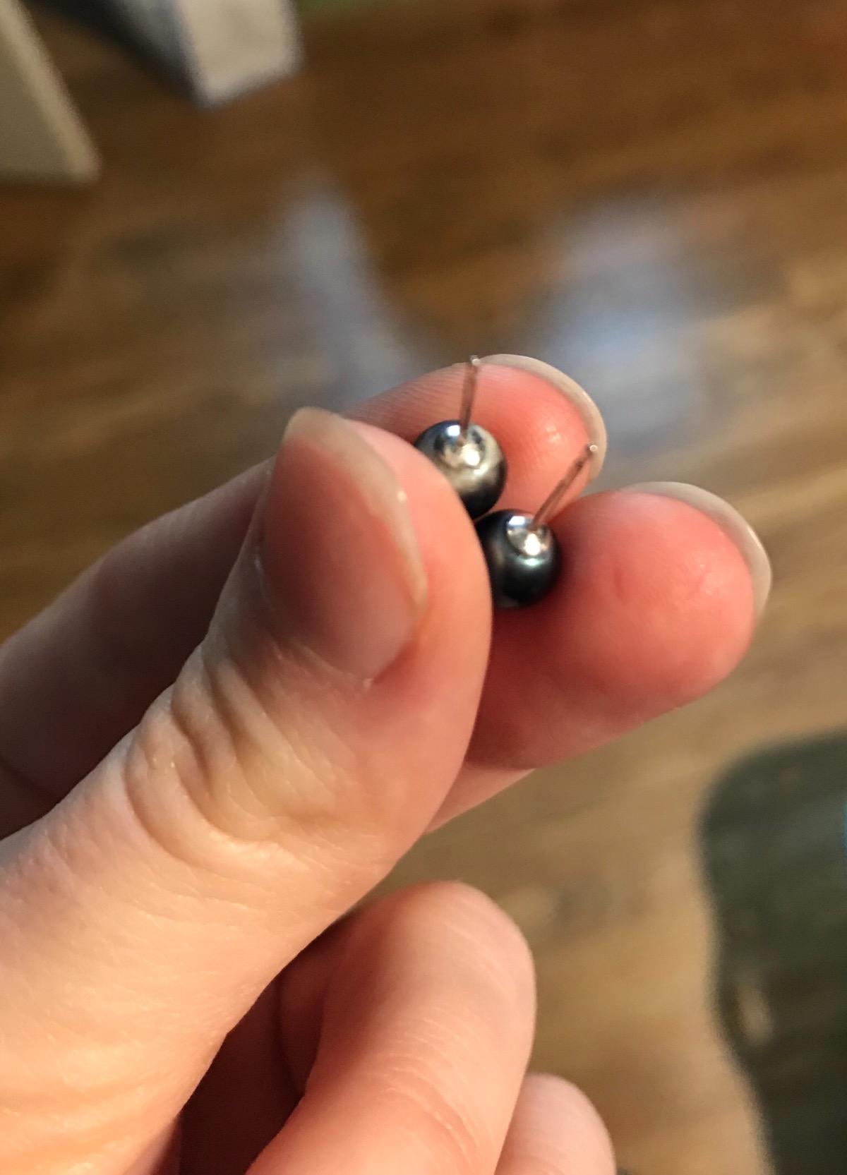 Real Japanese Akoya Pearl Earrings for Women, Genuine Cultured Akoya Pearls, Fine Jewelry Gift customer photo 1