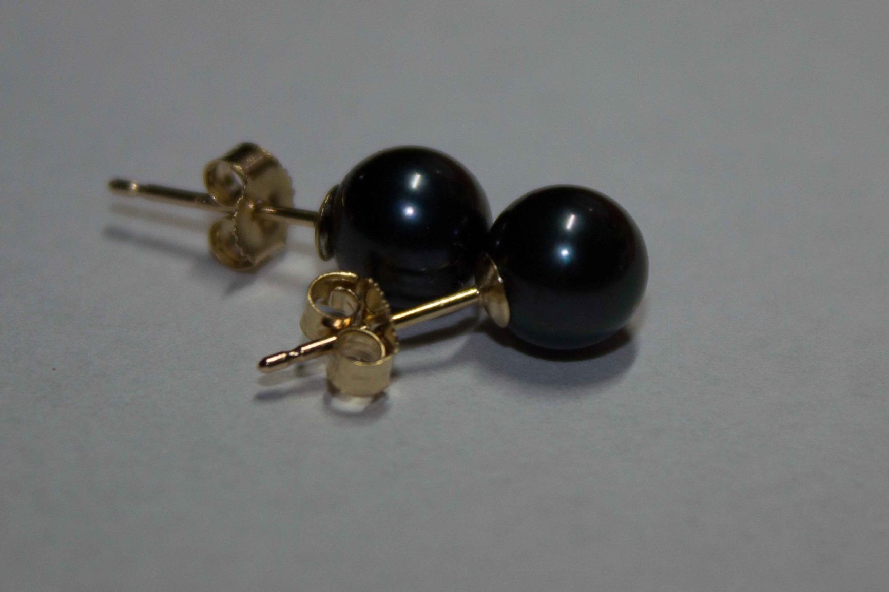 Real Japanese Akoya Pearl Earrings for Women, Genuine Cultured Akoya Pearls, Fine Jewelry Gift customer photo 2