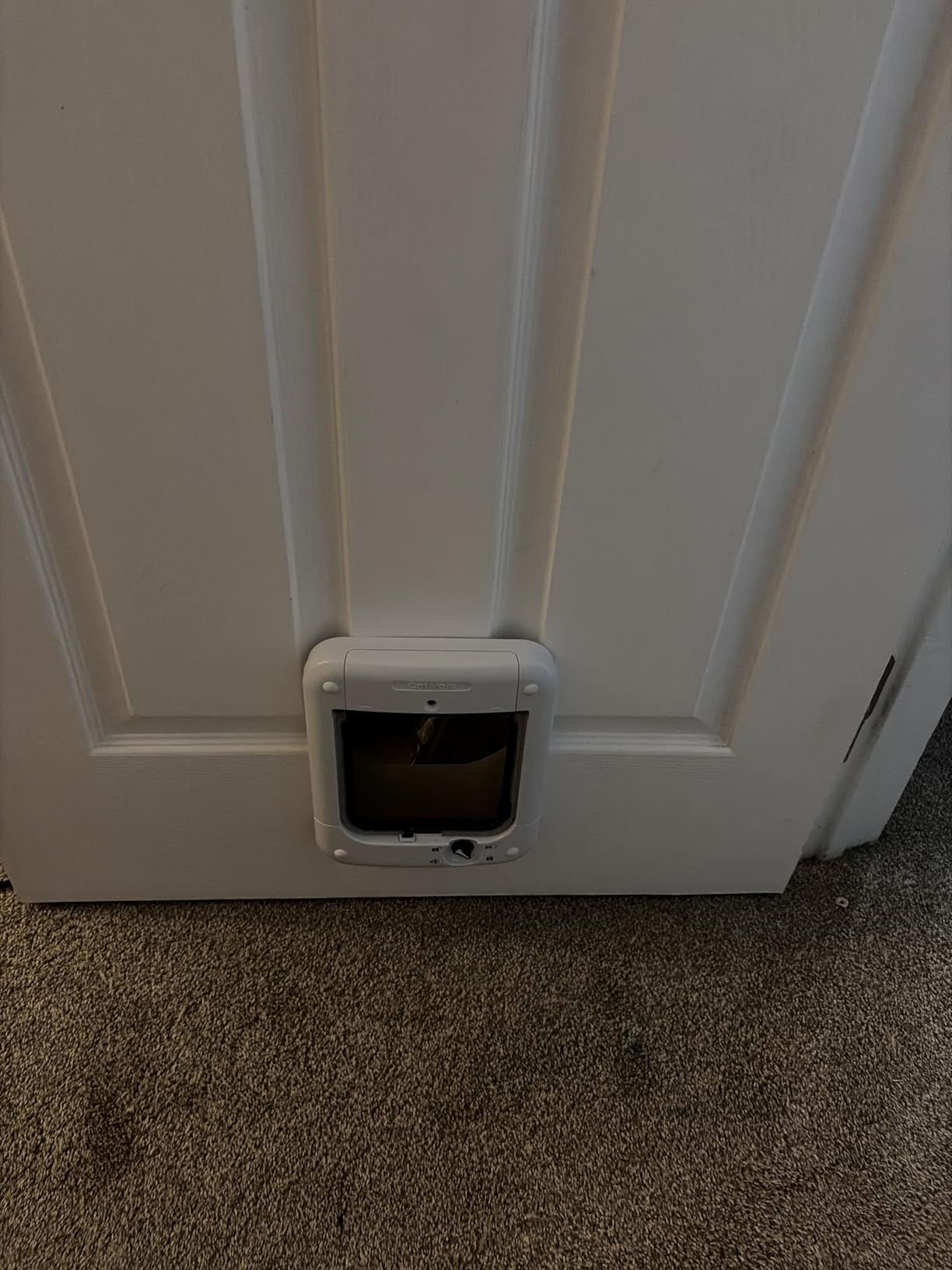 Cat Mate Microchip Activated Cat Flap (360) - ISO and AVID Compatible, Door for Entry Control of up to 30 Cats or Small Dogs, for Single/Multiple Glazing, UPVC, Walls and Wood, White customer photo 2