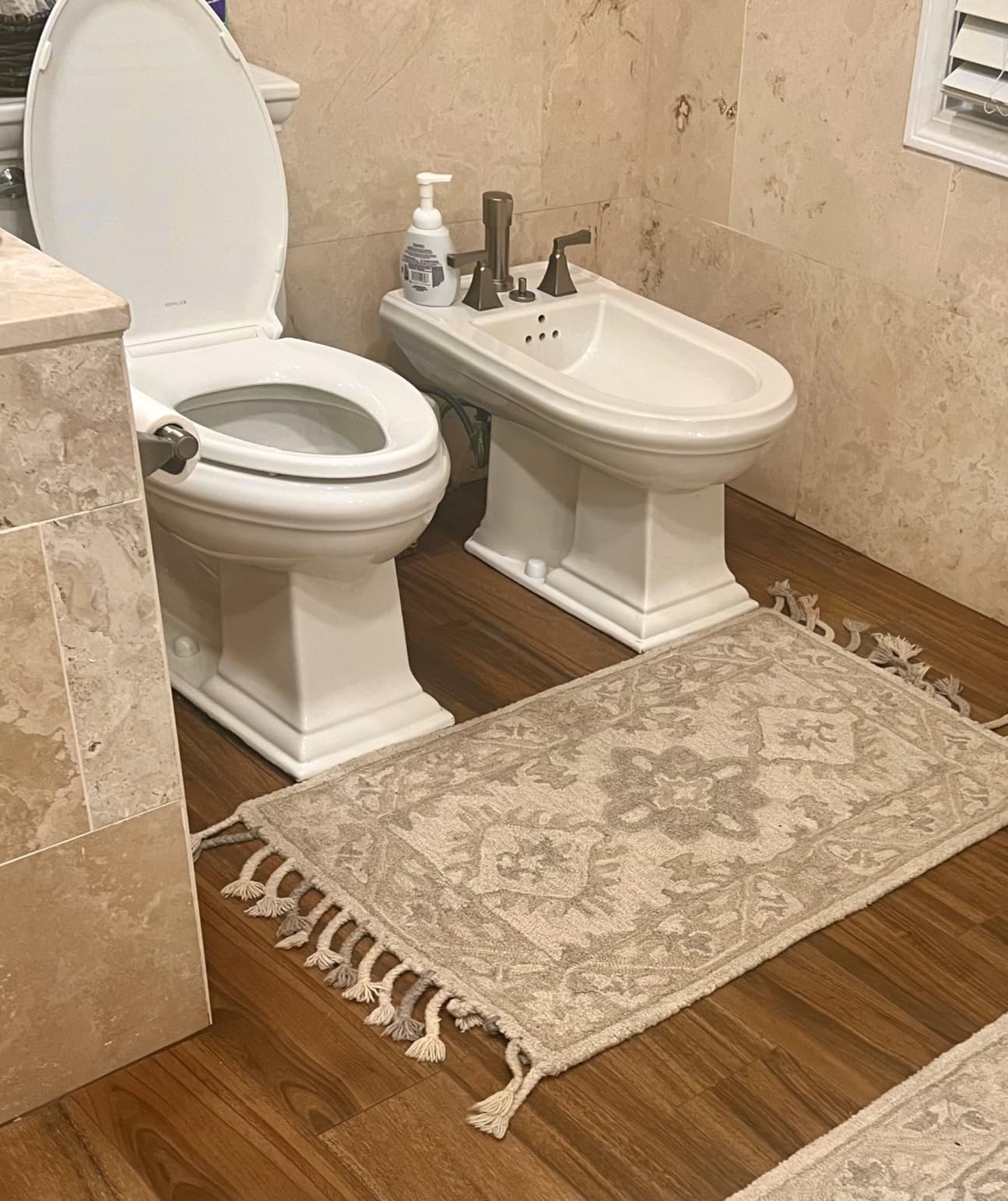 30 sqft Electric Floor Heating Mat Kit, 120V Electric Radiant Floor Heat Heating Mat System with Aube Programmable Floor Sensing Thermostat w/Floor Sensor. Tile, Stone, Marble, Laminate, Vinyl, Wood customer photo 1