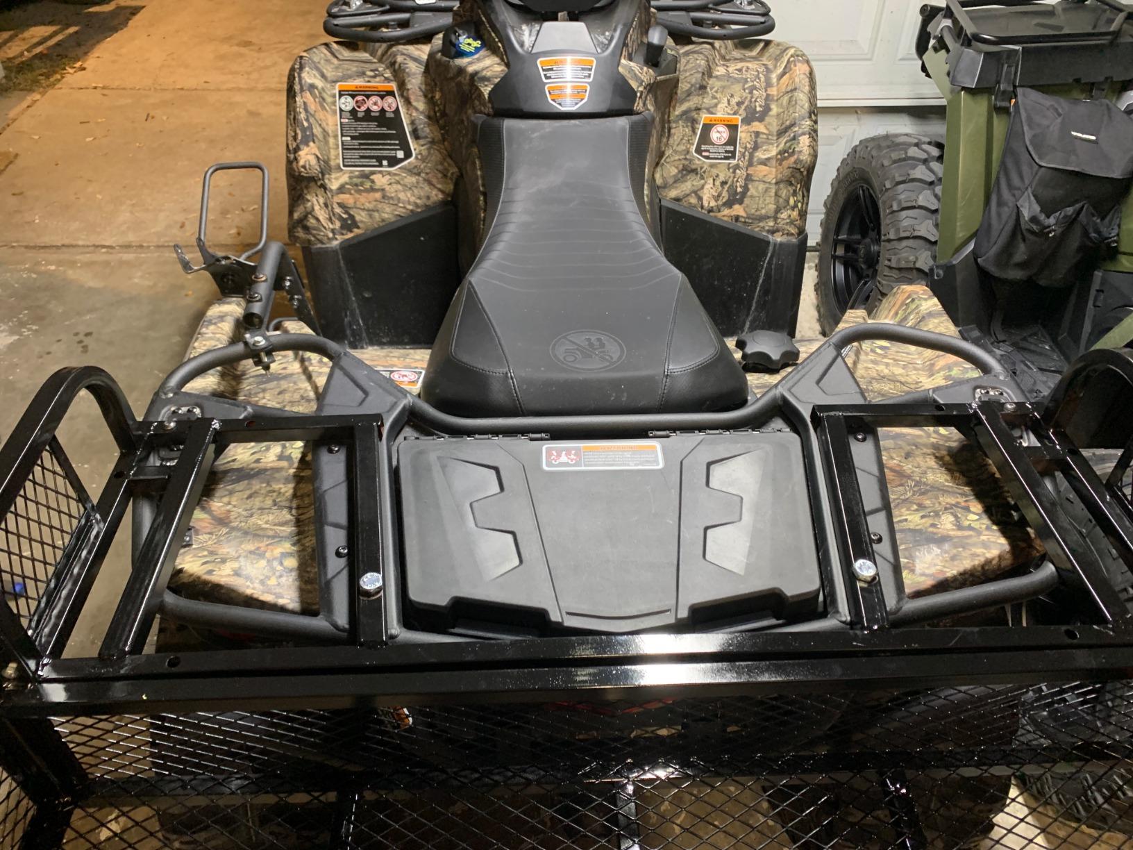 Rear ATV Cargo Carrier Basket, 150 lb Capacity, Titan Ramps customer photo 1