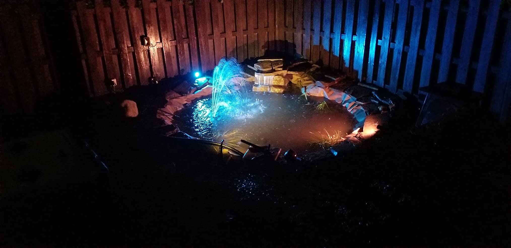 Simply Ponds 2,100 GPH Submersible Pump Pond Kit with 15' x 20' PVC Plastic Pond Liner for Water Garden & Koi Pond customer photo 1