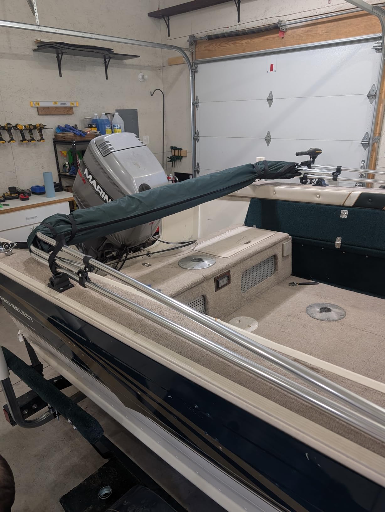 Naviskin 10 Optional Colors Available 3-4 Bow 13 Different Size Bimini Top Cover Includes Mounting Hardwares, Storage Boot with 1 Inch Aluminum Frame customer photo 1