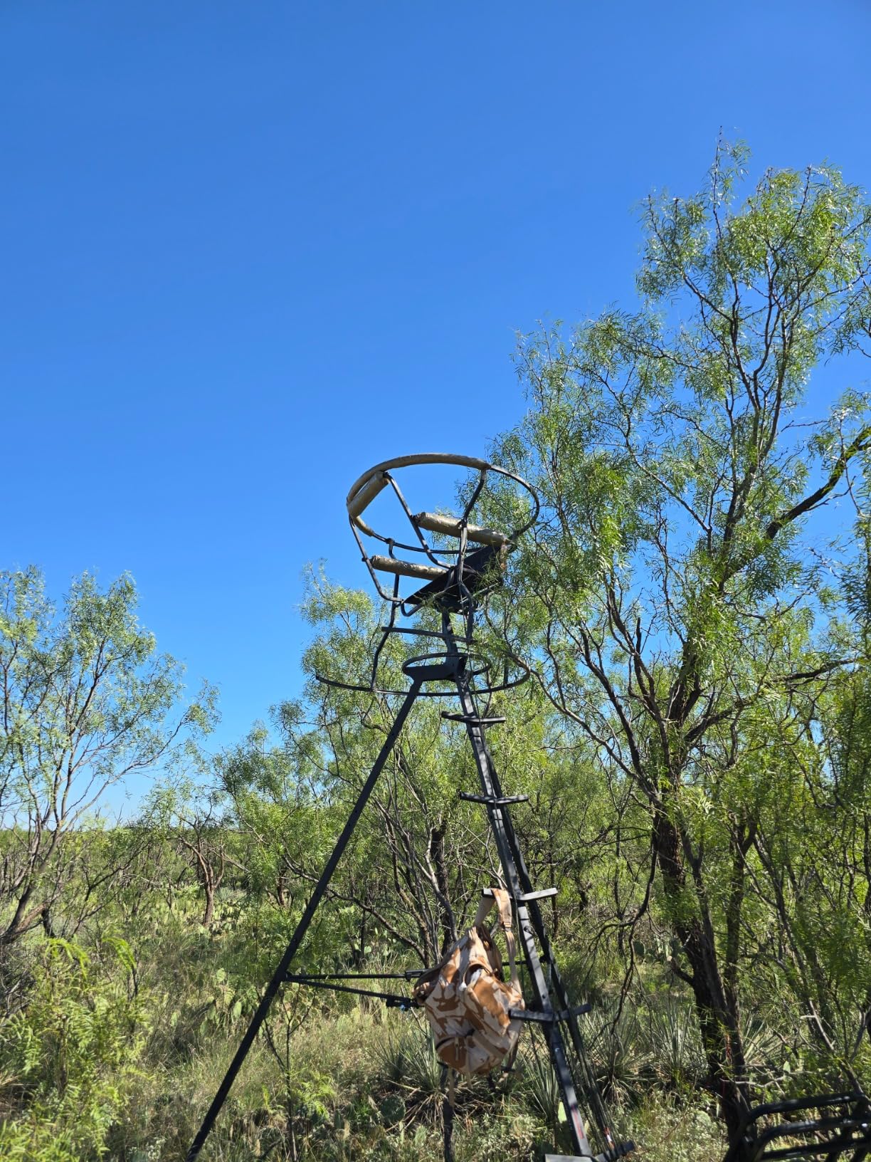 Guide Gear 12' Tripod Deer Stand Tower for Hunting Climbing Hunt Seat, Hunting Gear Equipment Accessories customer photo 2