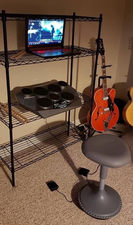 Pyle Pro Electronic Drum kit - Portable Electric Tabletop Drum Set Machine with Digital Panel, 7 Drum Pad, Hi-Hat / Kick Bass Pedal Controller USB AUX -Tom Toms, Hi-Hat, Snare Drums, Cymbals - PTED06 customer photo 1