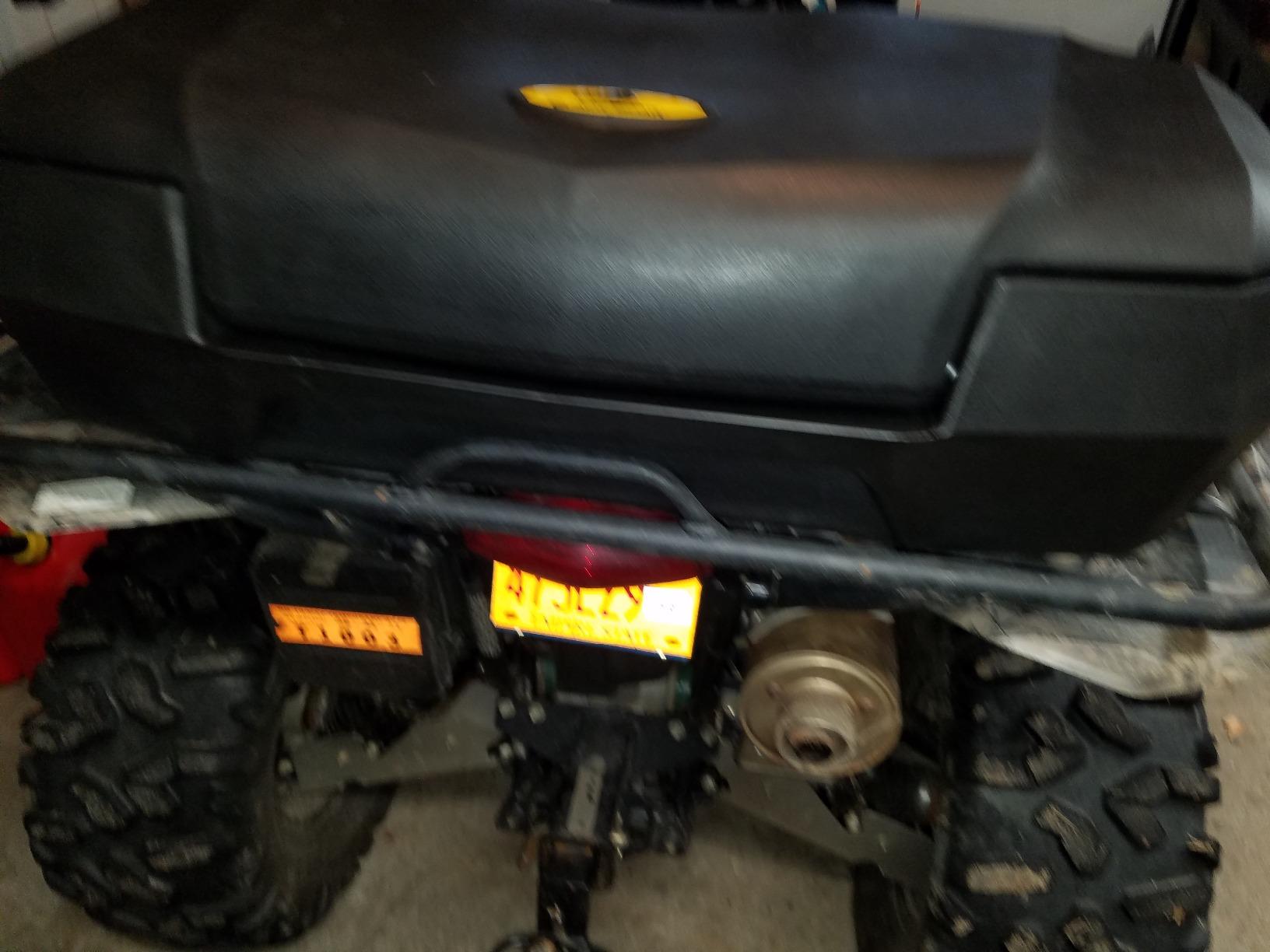 Black Boar ATV Front Storage Box - Features Durable Polyethylene Design w/Stainless Steel Lockable Latches - includes Mounting Hardware - Easily Attaches to Front Tubular Racks (66011) customer photo 1