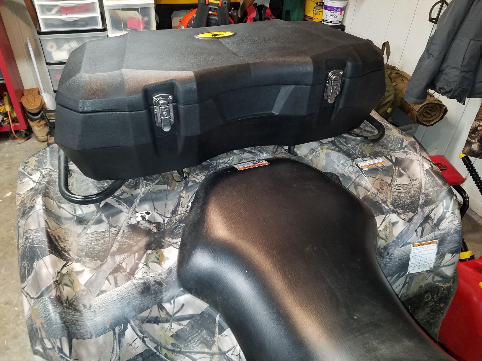 Black Boar ATV Front Storage Box - Features Durable Polyethylene Design w/Stainless Steel Lockable Latches - includes Mounting Hardware - Easily Attaches to Front Tubular Racks (66011) customer photo 2
