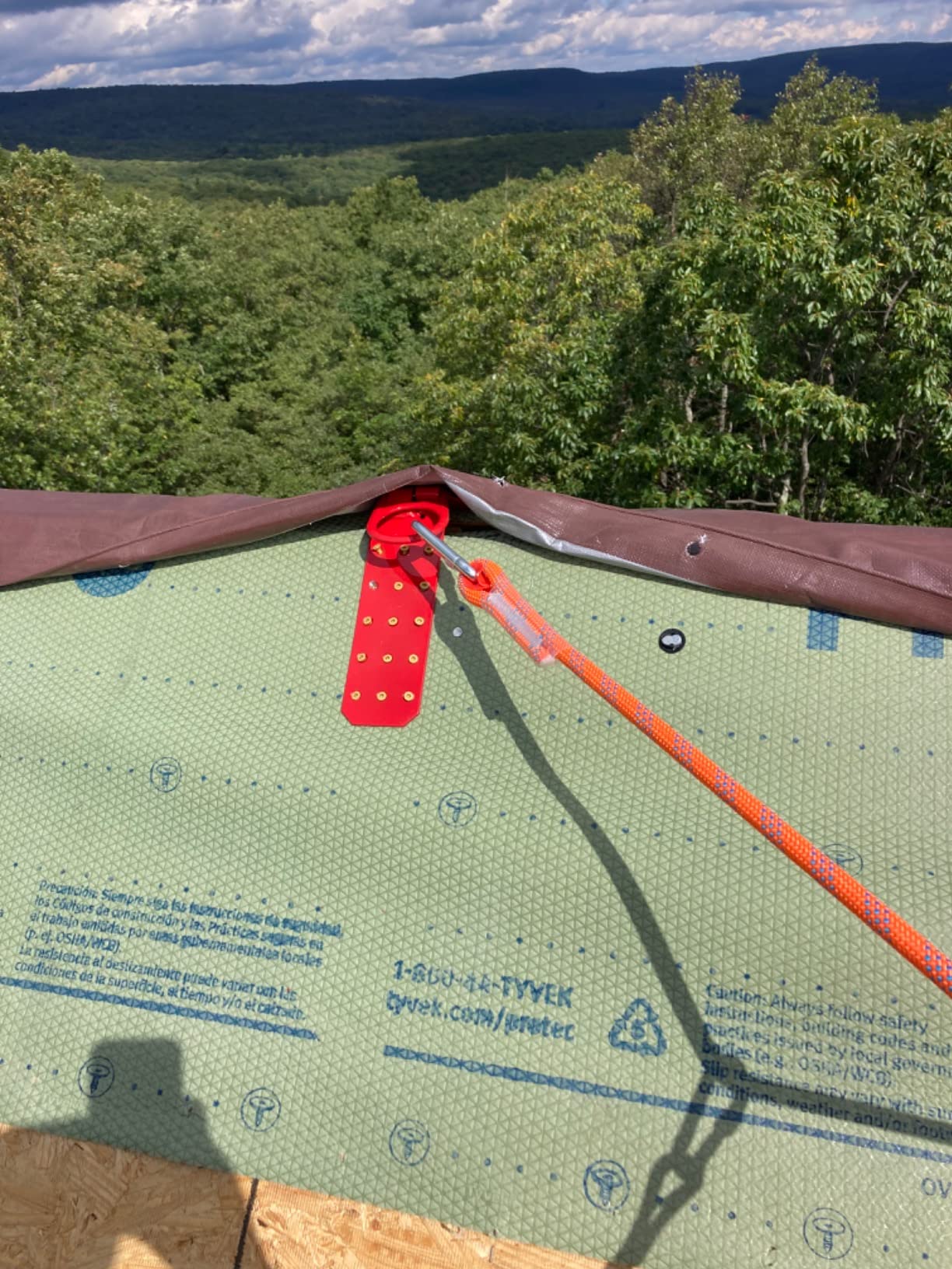 Peakworks Temporary Roof Anchor Bracket - Stainless Steel Safety Roof Top Anchor Bracket for Roofing Work customer photo 2