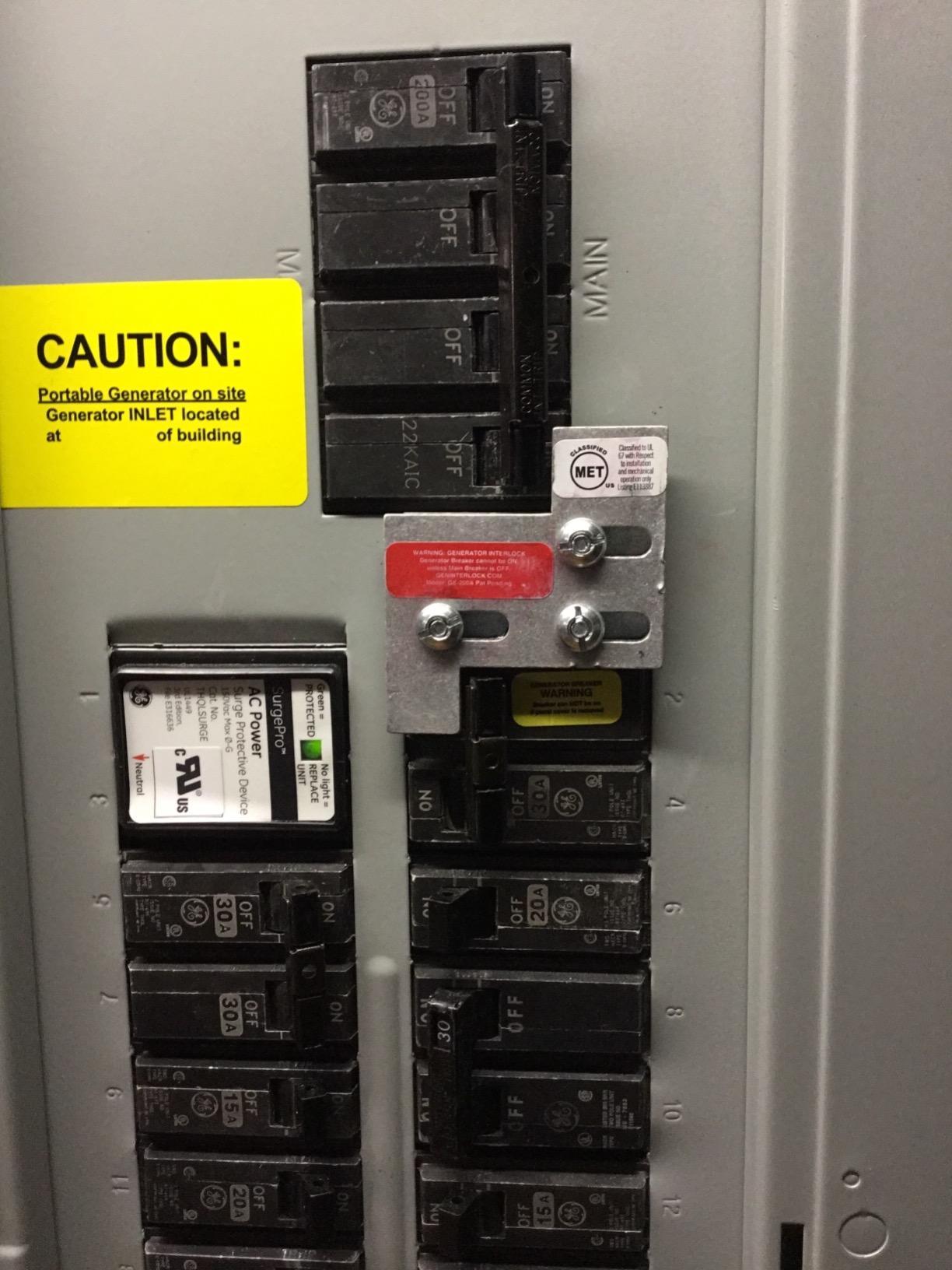 GE-200A GE General Electric Generator Interlock Kit for 150 or 200 amp Main Breaker Panel customer photo 2
