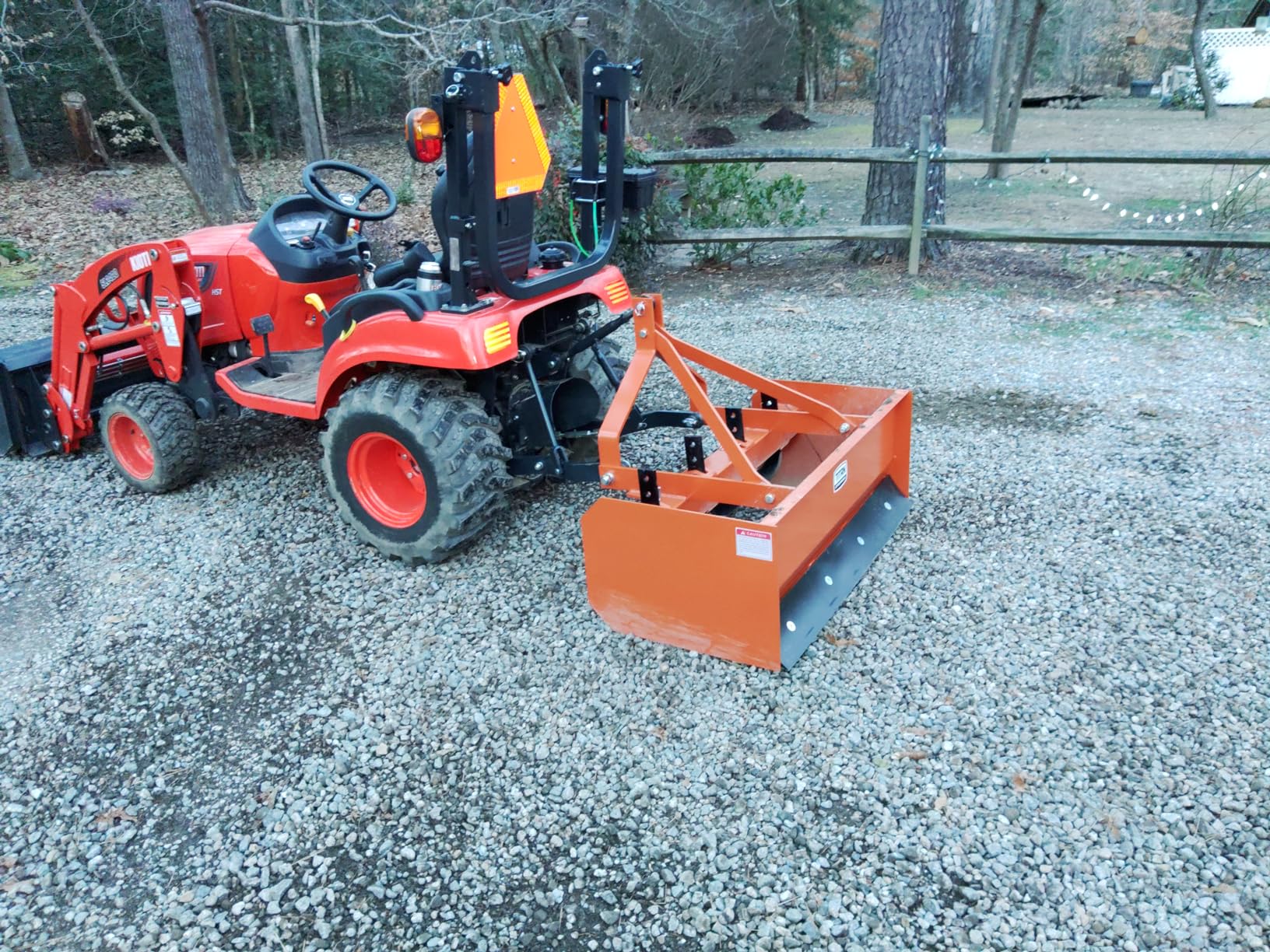 Titan 4' - 7' Box Blade Tractor Attachment Category 1 Cat 0 Scarifier Shank customer photo 1