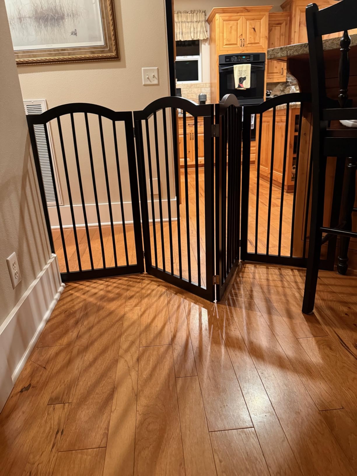 INTERNET'S BEST Arched Top Dog Gate | 4 Panel, 36