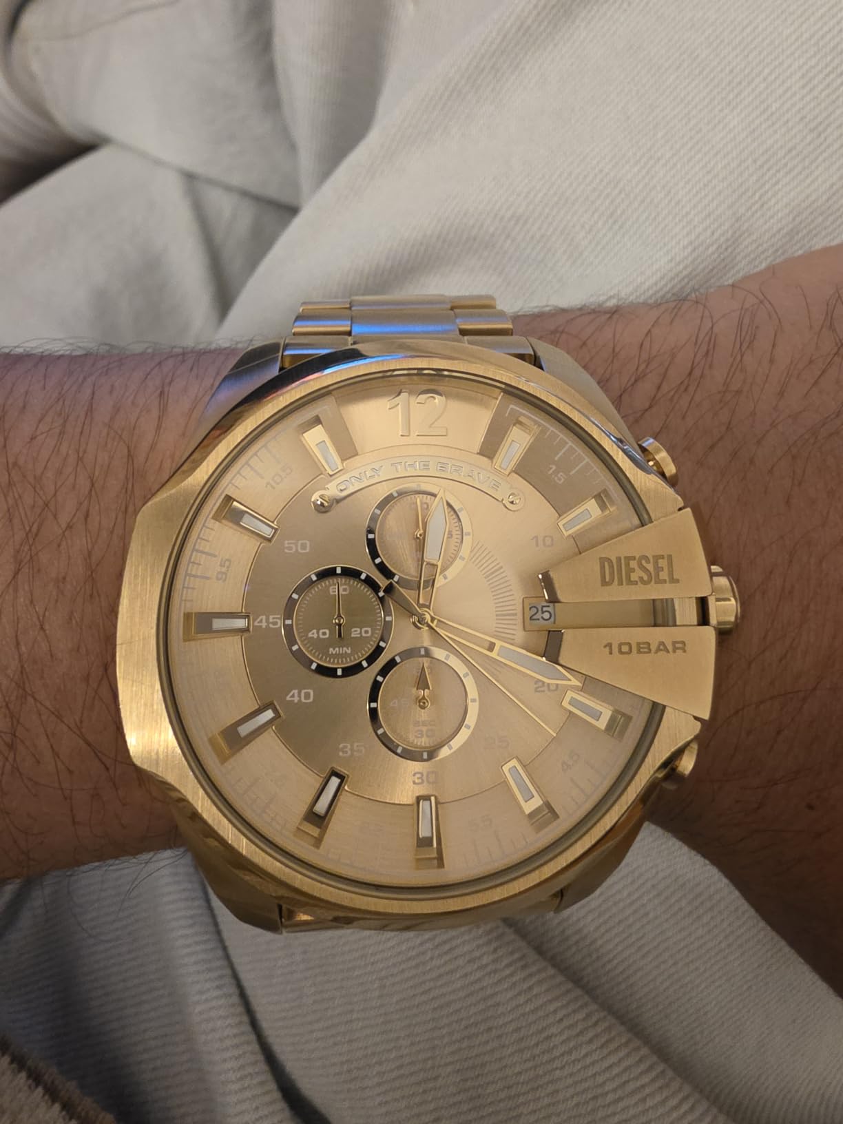 Diesel Mega Chief Watch for Men, Chronograph Men's Watch customer photo 1