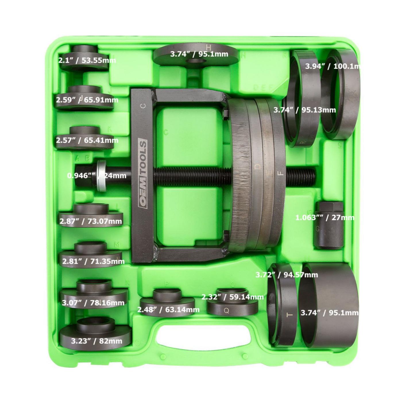 OEMTOOLS 27213 Master Wheel Hub & Bearing Remover & Installer Kit, Back & Front Wheel Bearing Removal Tool, Back & Front Wheel Hub Removal Tool, Easy to use | Back & Front Wheel Bearing Removal Tool, Back & Front Wheel Hub Removal Tool, Heavy Duty Construction customer photo 2
