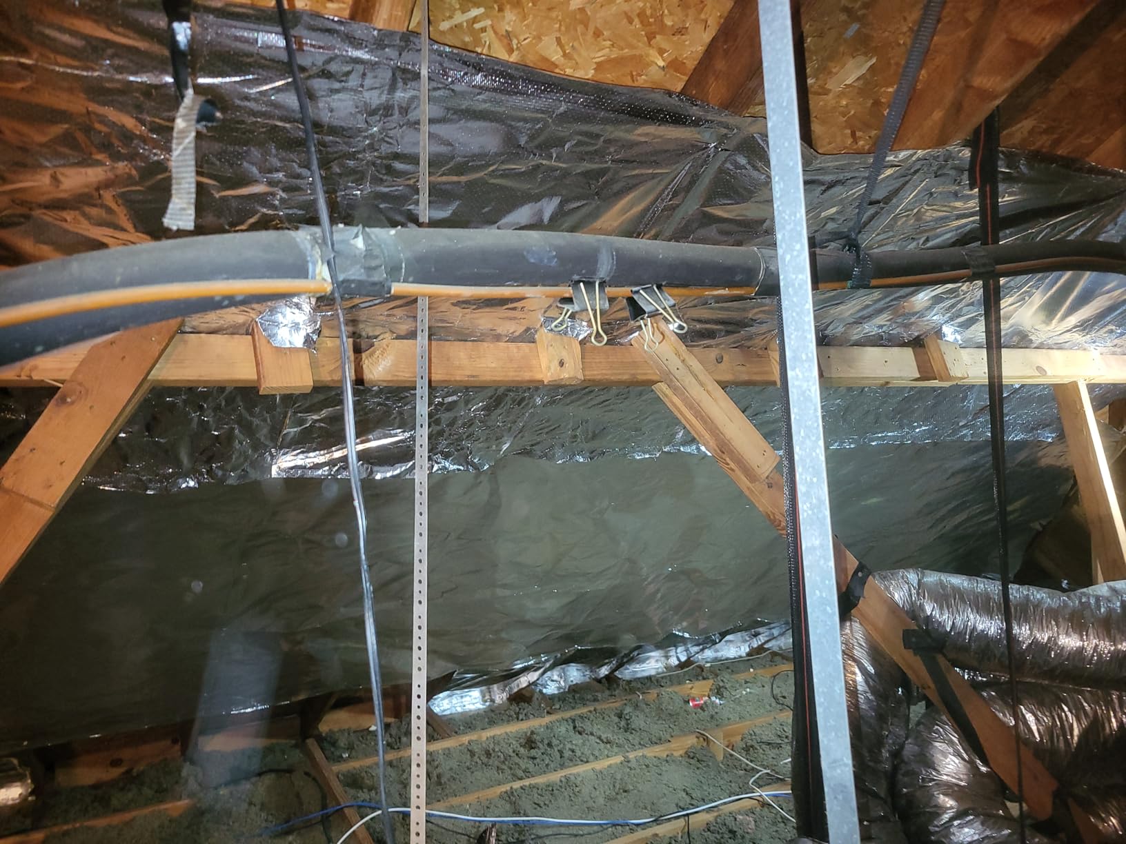 Radiant Barrier, Radiant Barrier Insulation Roll, Attic Insulation, 250'x4' | Houseables 1000 Sq Ft, House Wrap, Reflective Foil, Attic Foil, Double Reflective Heat Shield, Perforated Aluminum, Thermal customer photo 2