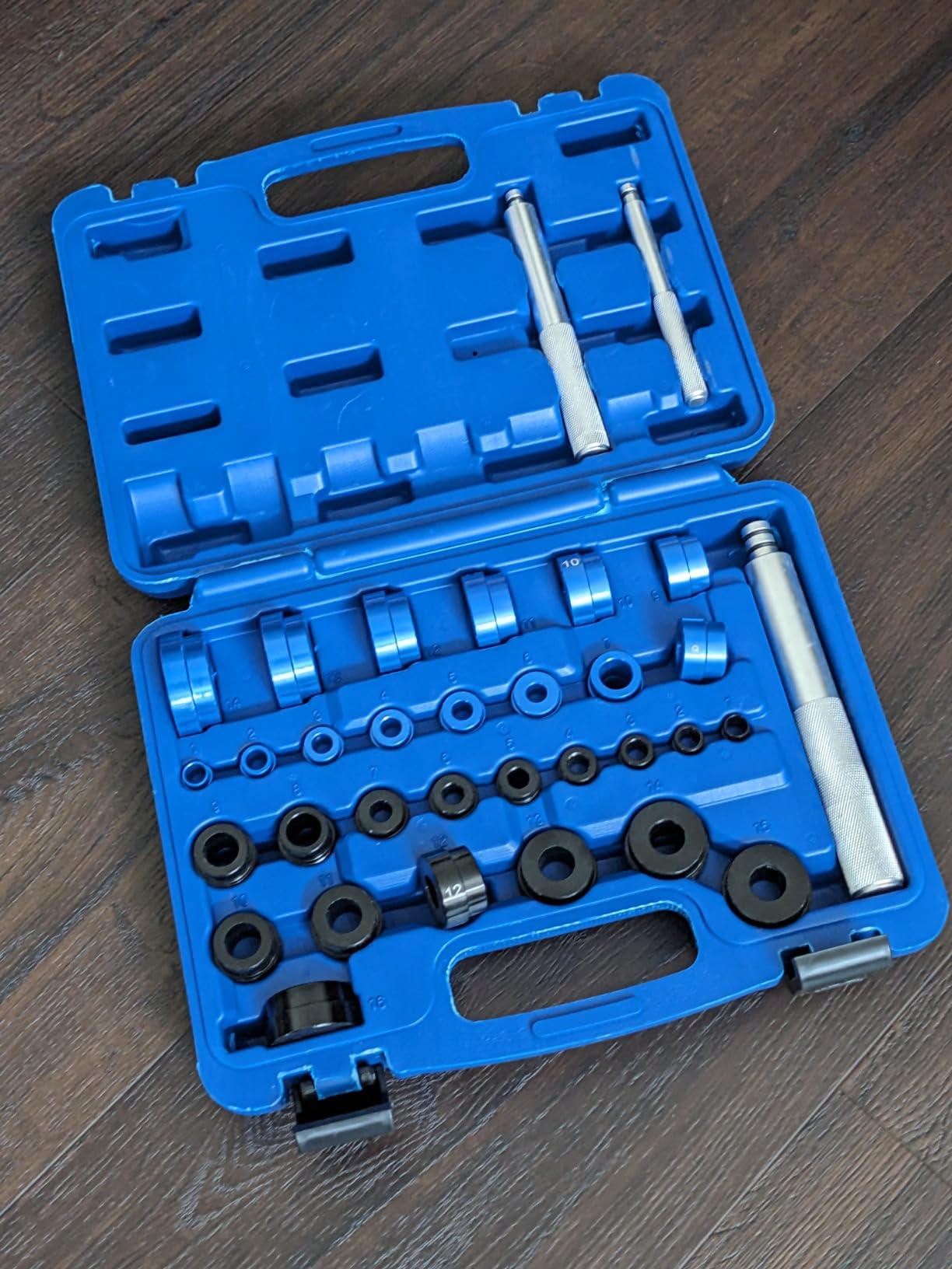 DASBET 10pcs Bearing Race and Seal Driver Set | Aluminum Bushing Press Kit with Seal Driver and 9 Adapters for Bearing Installation customer photo 1