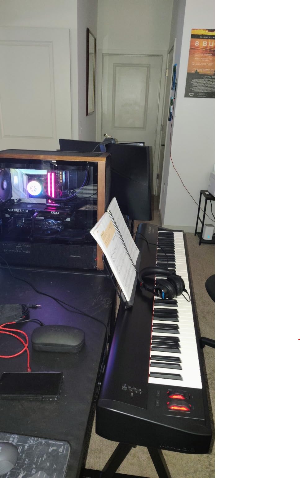 M-AUDIO Hammer 88 USB MIDI Keyboard Controller | 88 Weighted Hammer Action Keys customer photo 1