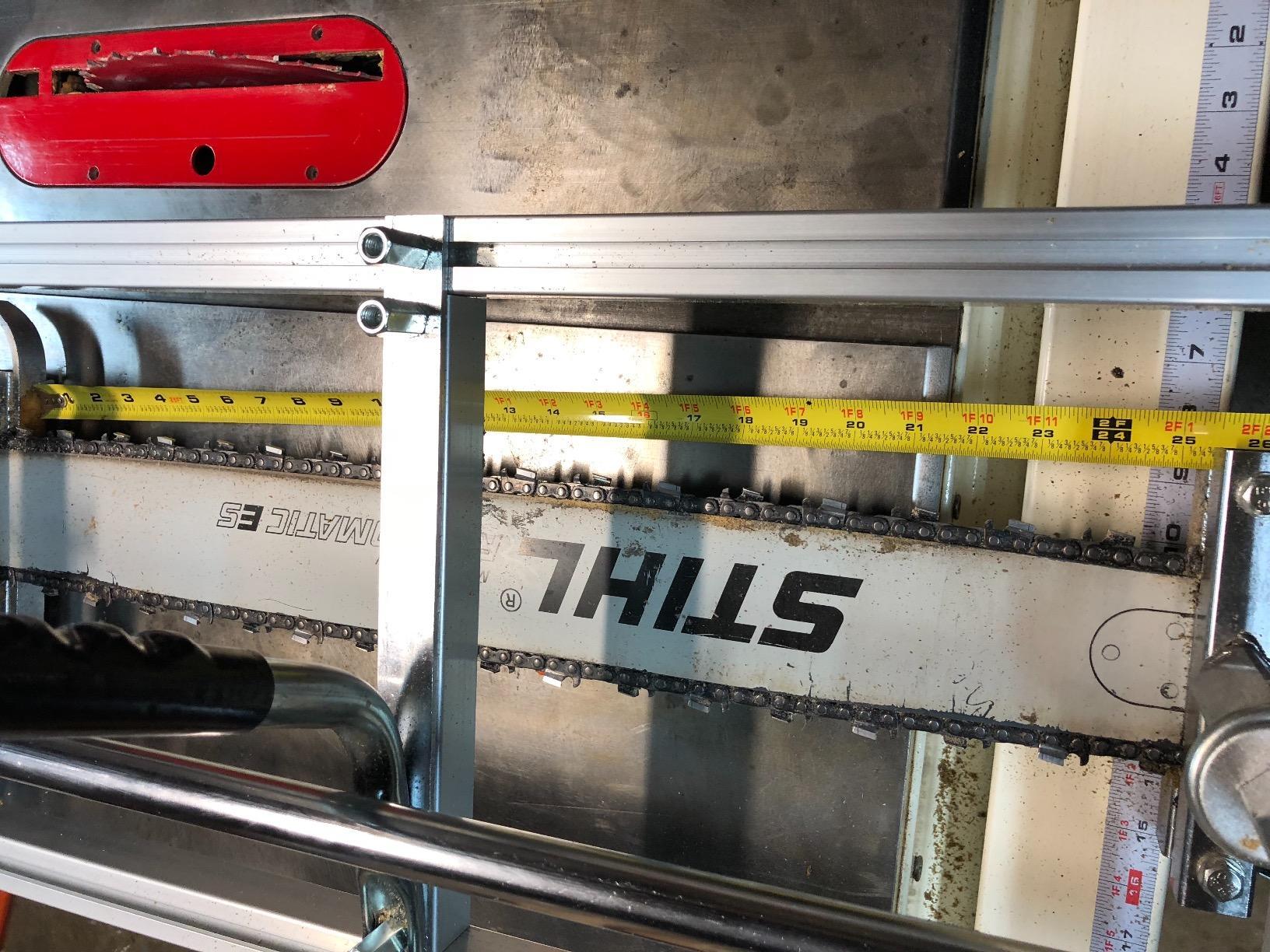 Portable Chainsaw Mill 36 Inches 304 stainless steel and Aluminum Planking Milling Bar Size 14 Inches to 36 Inches customer photo 2