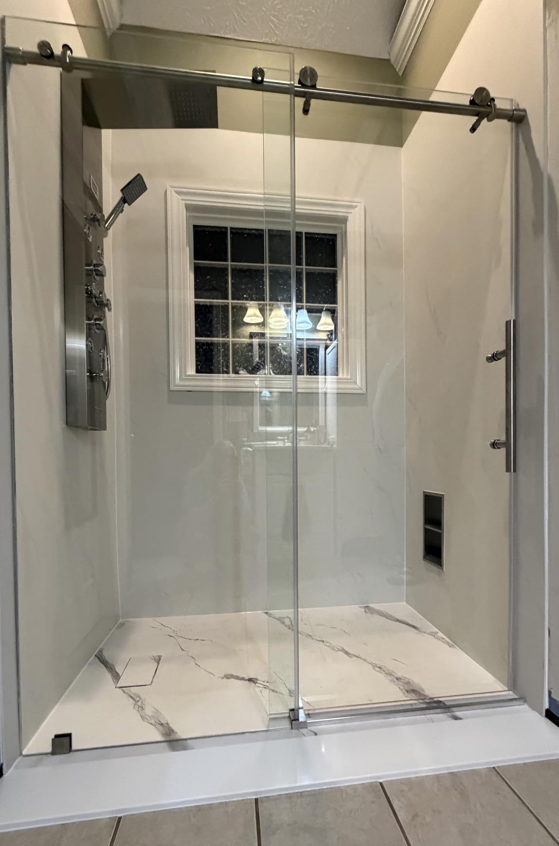 WOODBRIDGE Frameless Sliding Shower, 56